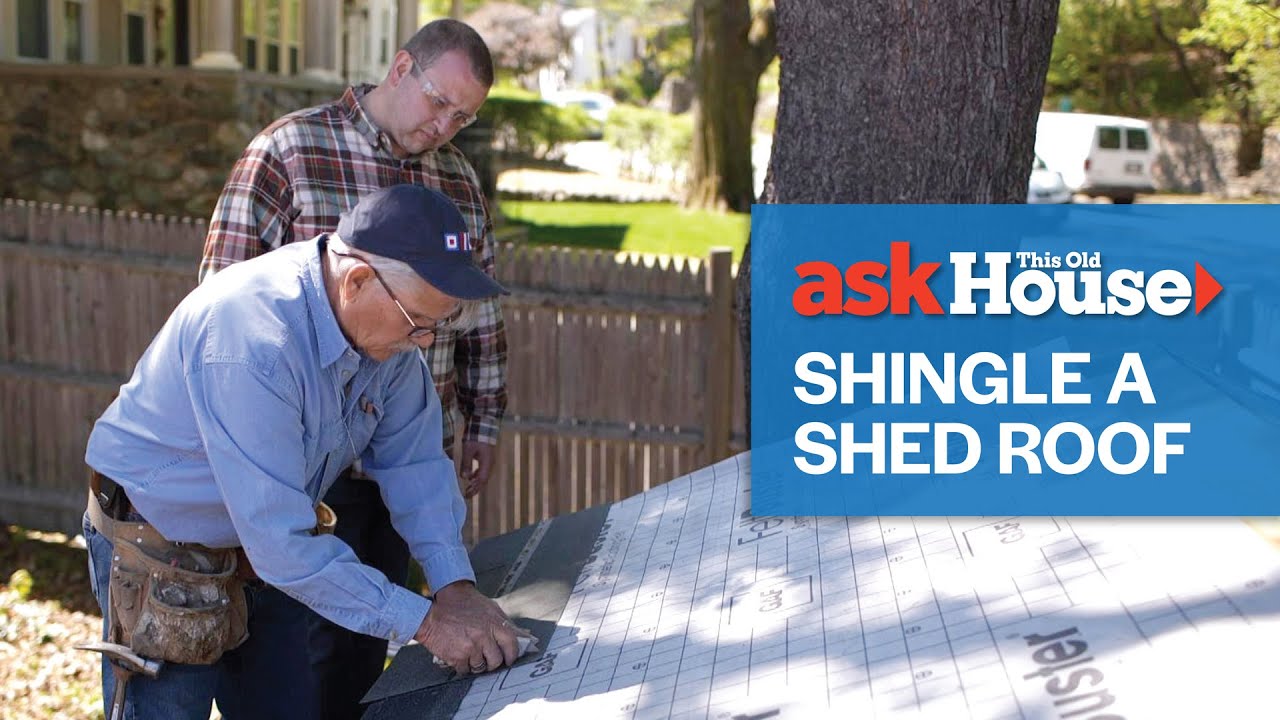 How to Install Shingles on a Shed | Ask This Old House