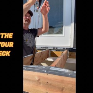 Protect Your Deck Joists From Rotting #shorts