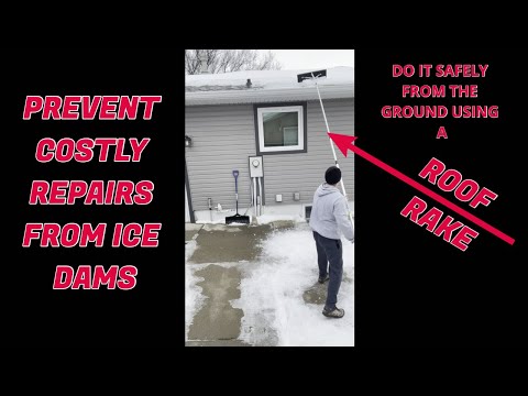 Prevent Ice Dams On Your Roof (Safely) #Shorts
