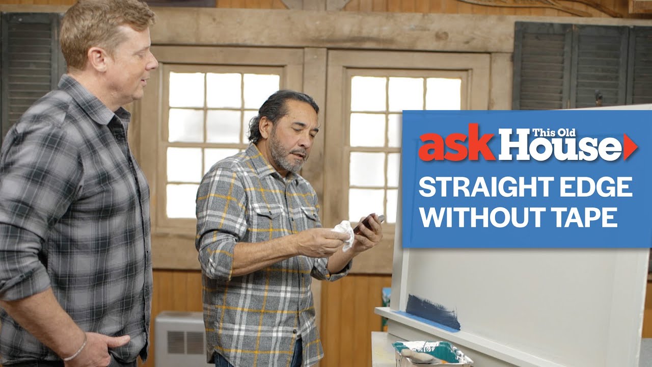 How to Paint a Straight Edge Without Tape | Ask This Old House