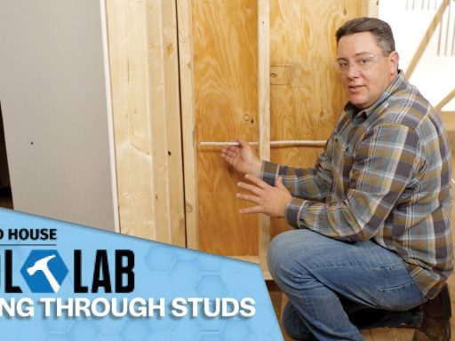 Drilling Into Studs for Electrical Wiring | Tool Lab | Ask This Old House