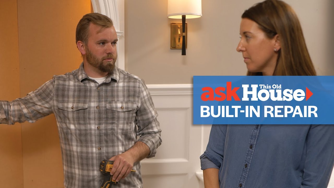 How to Repair Cracks in a Built-In China Cabinet | Ask This Old House