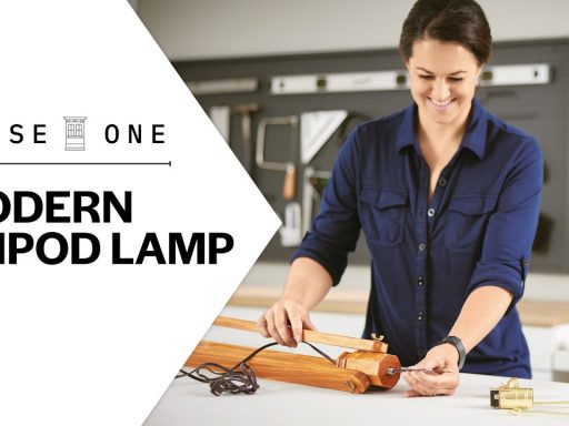 How to Build a Modern Tripod Lamp | House One | This Old House