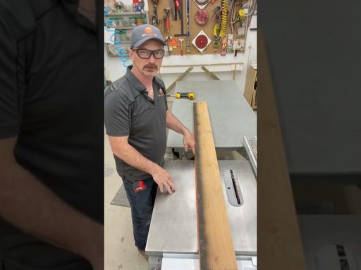 How To Straighten lumber with a table saw