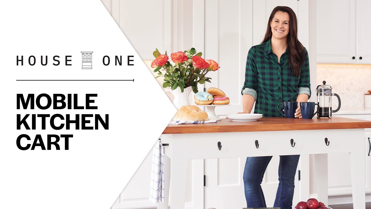 How to Build a Mobile Kitchen Island | House One | This Old House