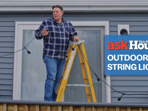 How to Install Outdoor String Lights | Ask This Old House