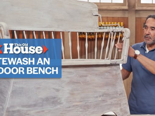 How To Whitewash an Outdoor Bench | Ask This Old House